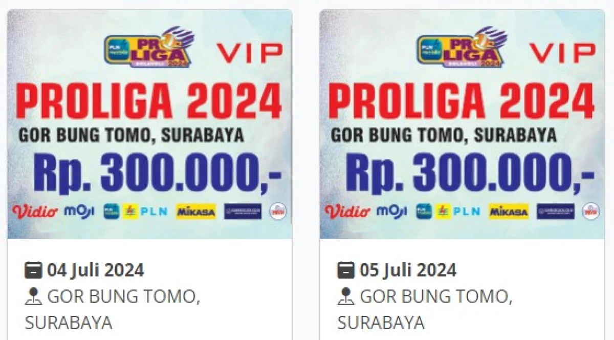 Paling Mahal 300 ribu! Berikut Rincian Harga Tiket Final Four Proliga 2024 Series Surabaya