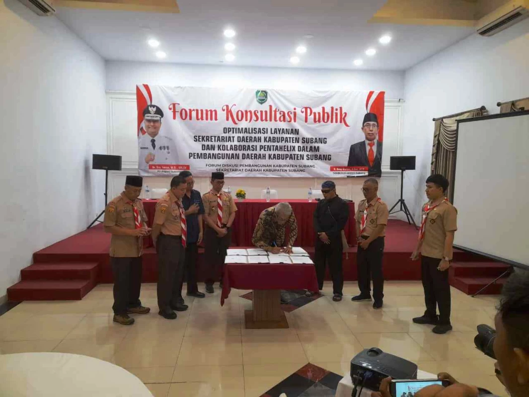 Ingin Tingkatkan Nilai A, Sekda Subang Gandeng Pentahelix