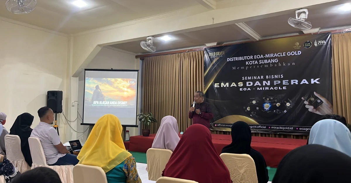 Seminar Bisnis Emas dan Perak EOA-Miracle Gold Sukses digelar di Hotel Diamond Subang