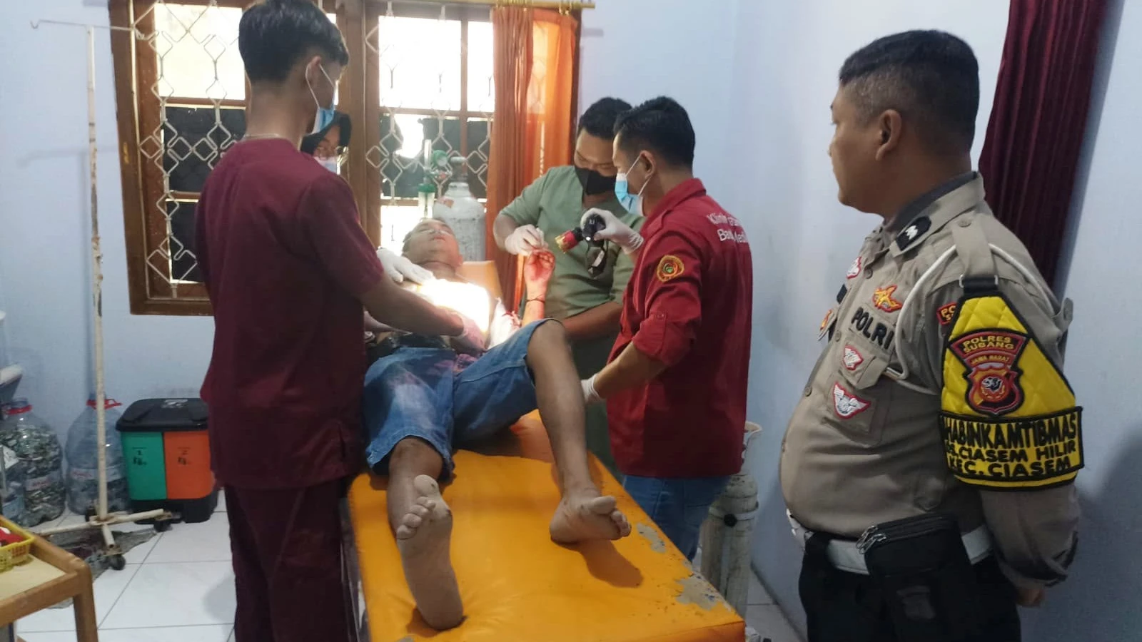 Cekcok Pedagang Berujung Penusukan di Pasar Ampera Sukamandi