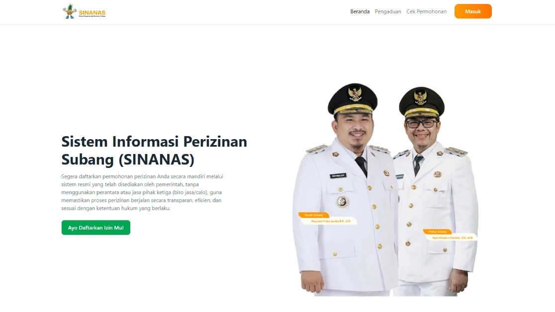 Daftar Layanan Perizinan Online di DPMPTSP Kabupaten Subang, Pakai Aplikasi Ini