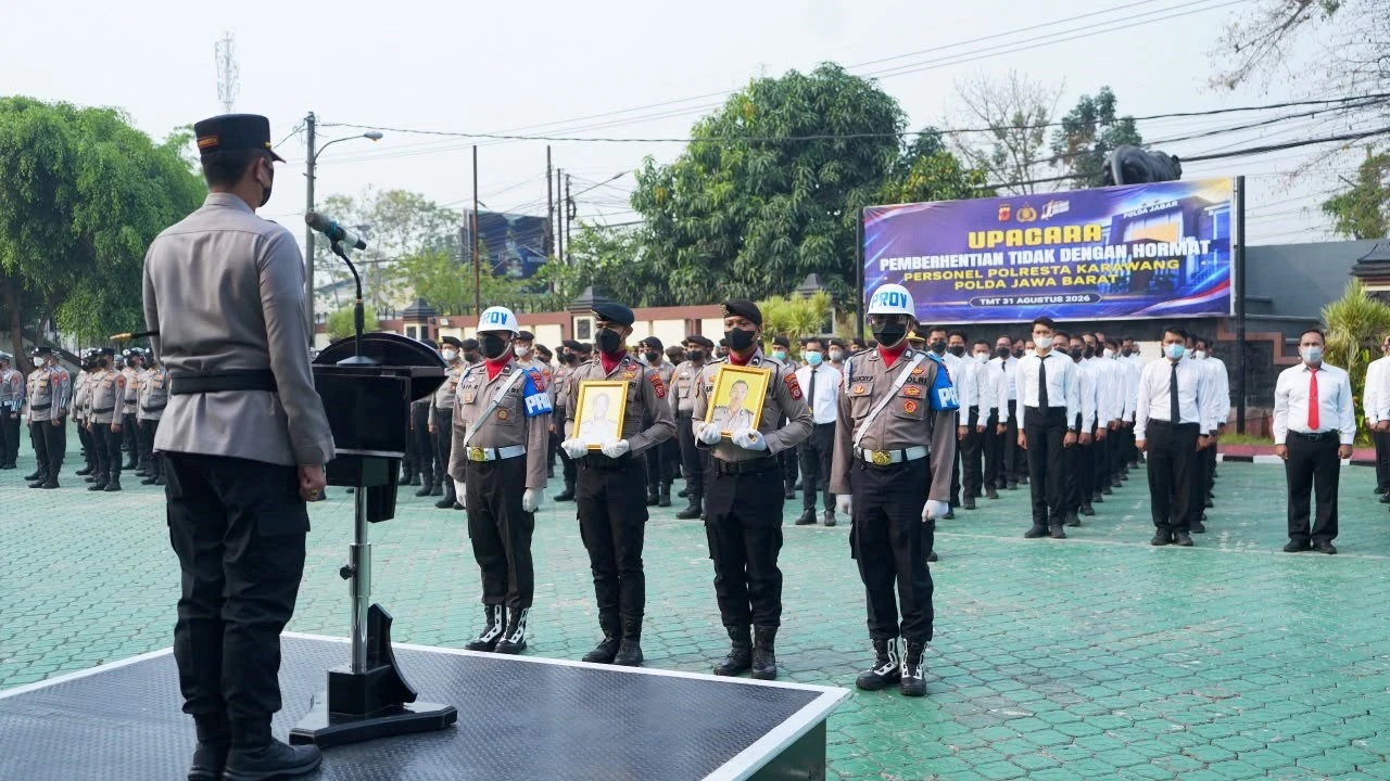 Dua Personel Polresta Karawang Kena PTDH , Penegakan Kode Etik dan Disiplin Internal
