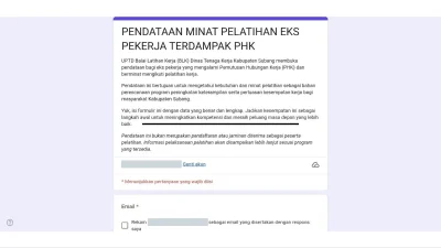 UPTD BLK Himpun Minat Eks Pekerja PHK Subang, Formulir Sudah Tersedia