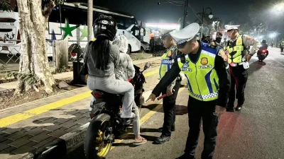 Polres Subang Sasar Miras hingga Knalpot Brong Dalam Patroli KRYD