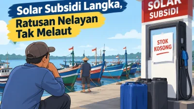 Dinas Perikanan Subang Soroti Pasokan Solar SPBU, Ratusan Nelayan Muara Ciasem Tak Melaut