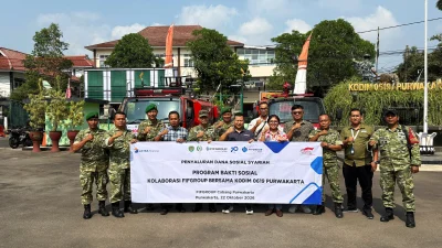 Salurkan Air Bersih, FIFGROUP dan Kodim Kirim Dua Water Tank ke Nagri Tengah dan Sindangkasih