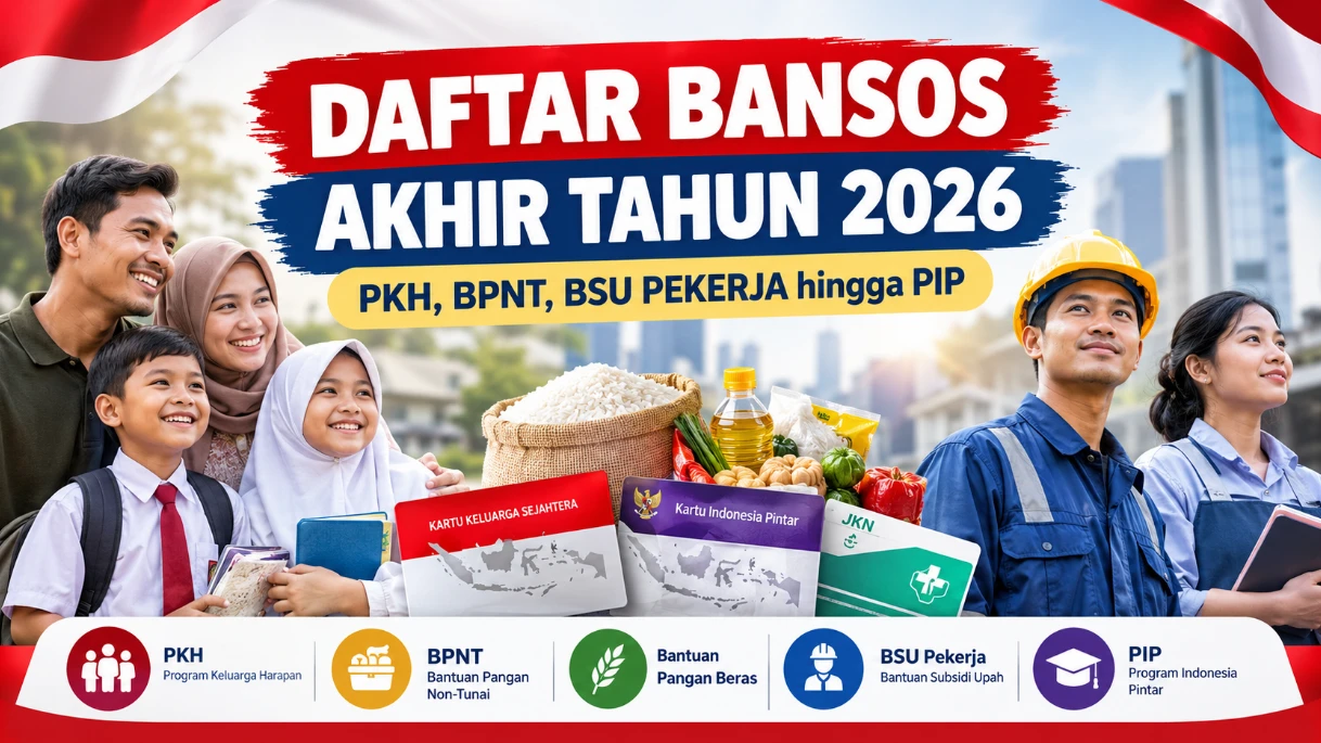 Daftar Bansos Akhir Tahun 2026 yang Disiapkan Pemerintah, Cek Jenis Bantuan dan Cara Penerimanya