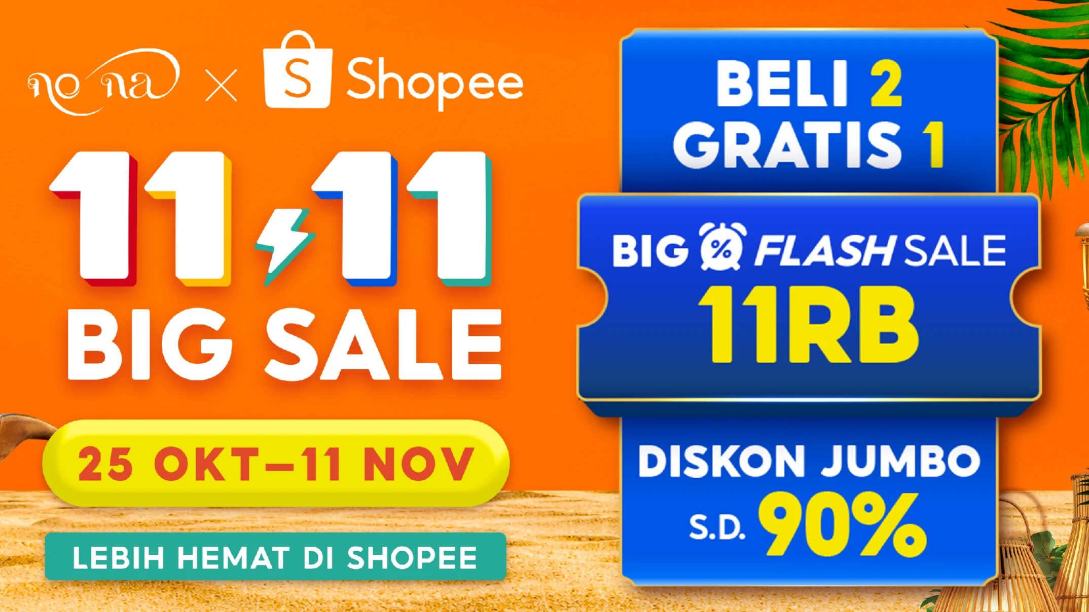 Lirik Lagunya Catchy Banget hingga Nuansa Shooting Pesona Tropis, Intip Kolaborasi no na x Shopee 11.11 Big Sale