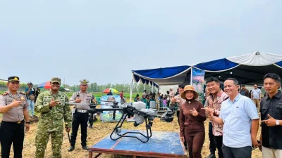 Tridjaya Tani Kenalkan Teknologi Drone untuk Petani