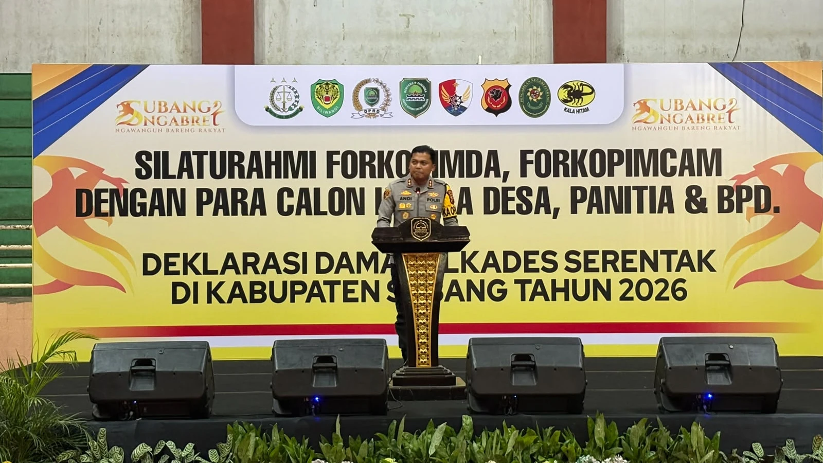 Deklarasi Damai Pilkades Subang, Kapolres: Beda Pilihan, Persaudaraan Harus Tetap Terjaga
