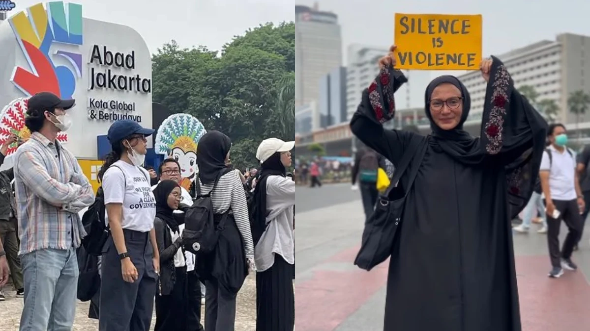 Sederet Publik Figur Ikut Aksi di Bundaran HI, Ada Reza Rahadian hingga Wanda Hamidah
