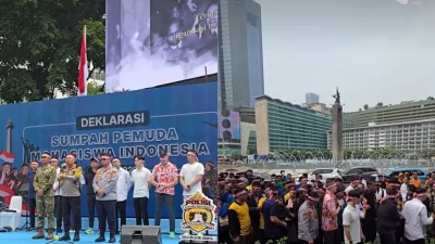 Deklarasi Sumpah Pemuda Mahasiswa Indonesia di Bundaran HI Tuai Kritik, Publik: Nirempati!