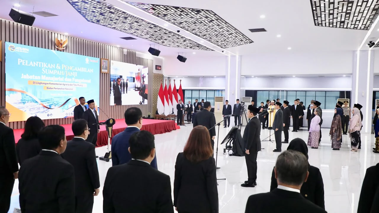 Pesan Menteri ATR/BPN kepada 152 Pejabat dalam Pelantikan: Layani Masyarakat dengan Baik