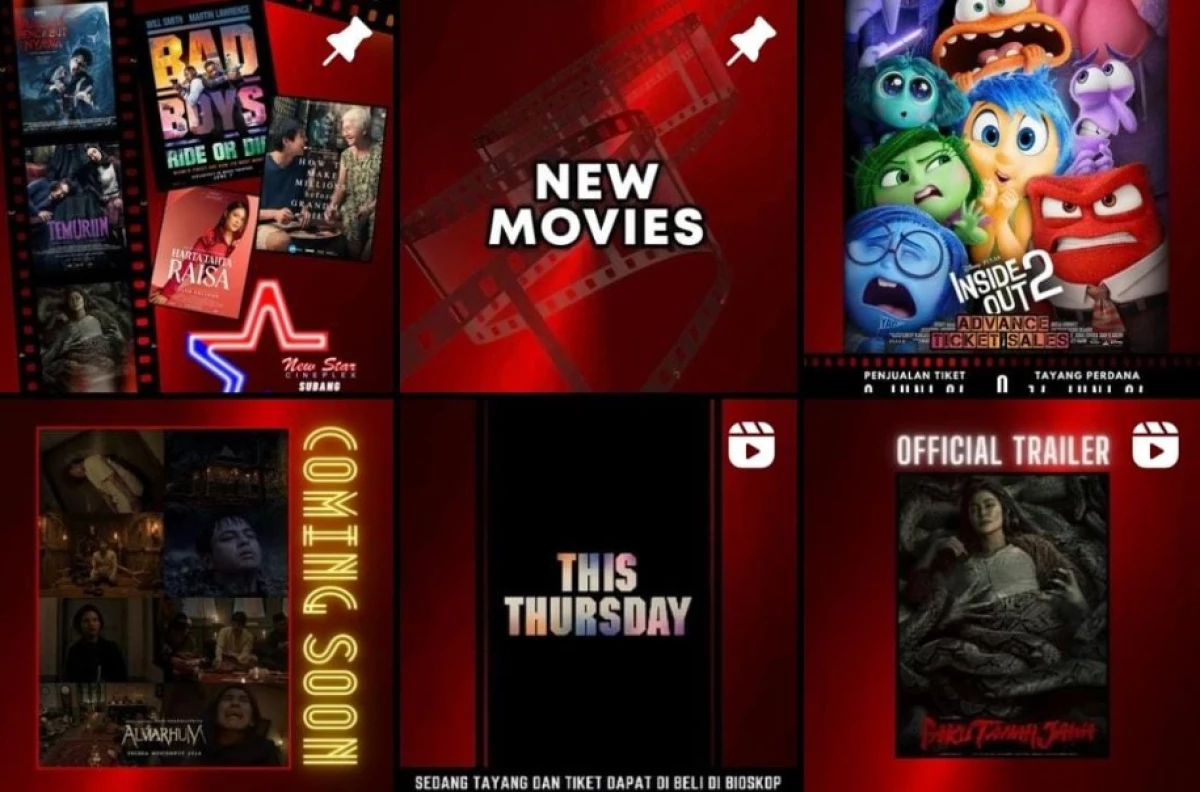 Update Jadwal Tayang Film Bioskop NSC Subang Senin, 10 Juni 2024