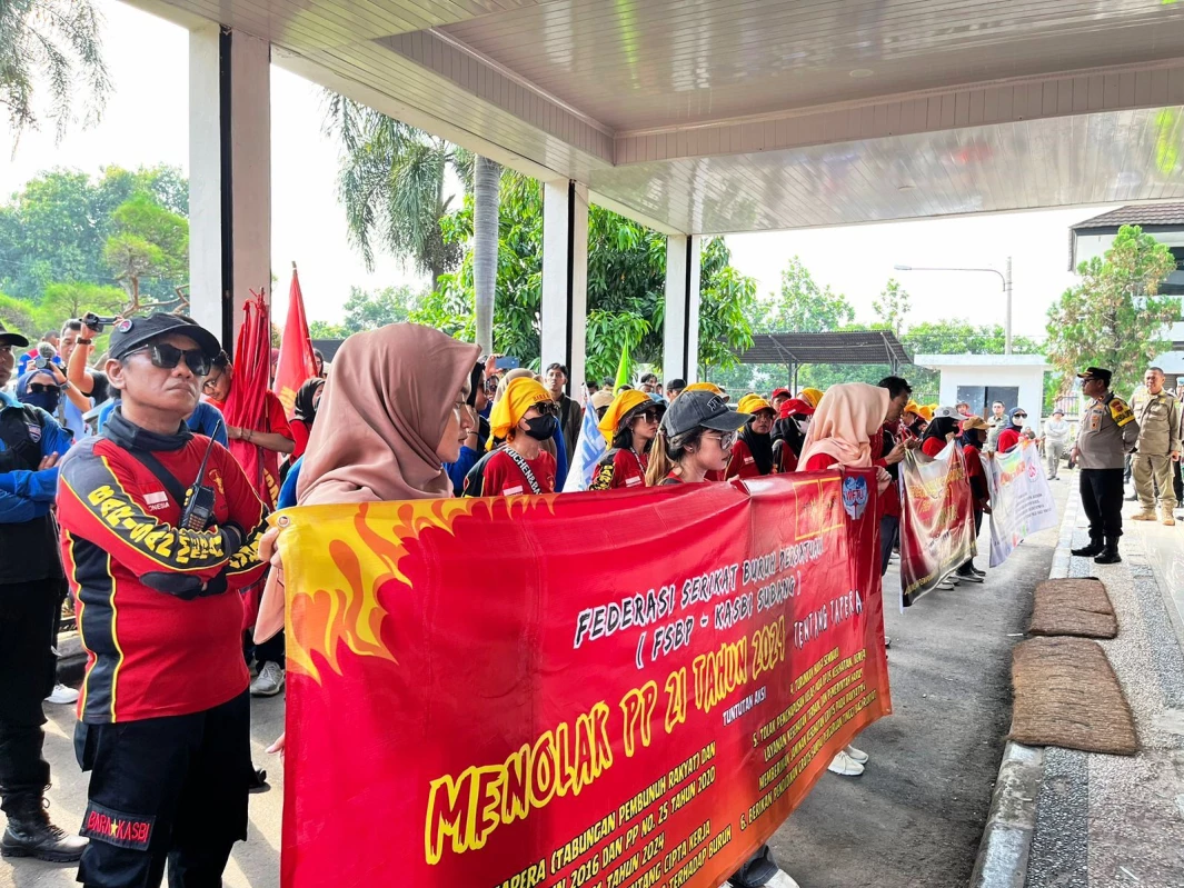 Aliansi Buruh Subang Tolak TAPERA