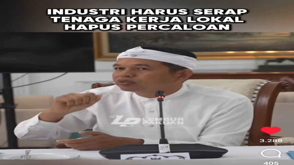 Soroti Pengangguran di Jabar, Kang Dedi Minta Percaloan Dihapus