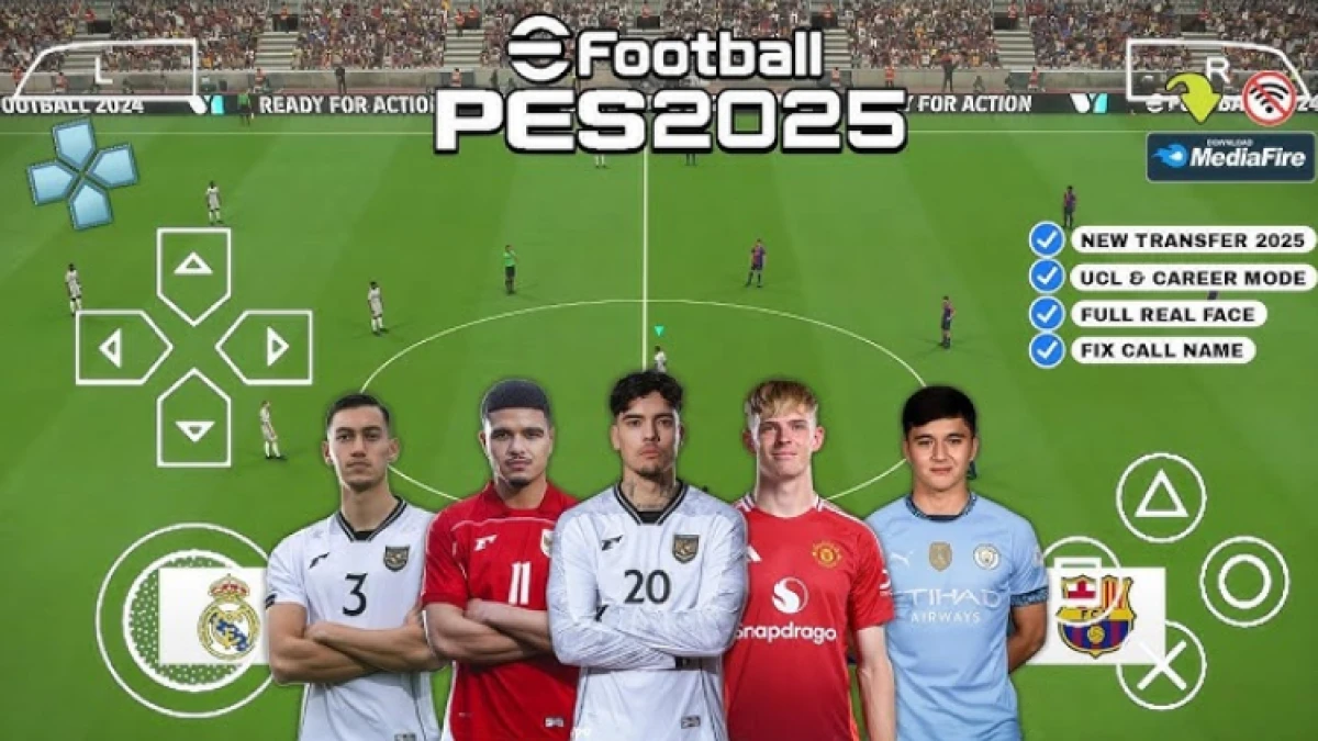 Download eFootball PES 2025 PPSSPP Timnas Indo Kits Erspo Terbaru Full Eropa & Liga Indonesia Update Transfer