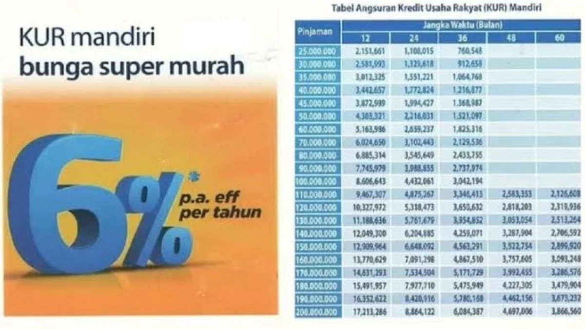Rincian Plafon Pinjaman KUR Mandiri 2025: Ini Syarat dan Ketentuan Pinjaman Hingga Rp500 Juta