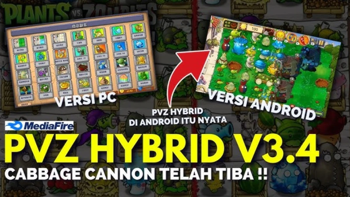 Akhirnya Update! PVZ HYBRID Versi 3.4 Untuk PC dan Android