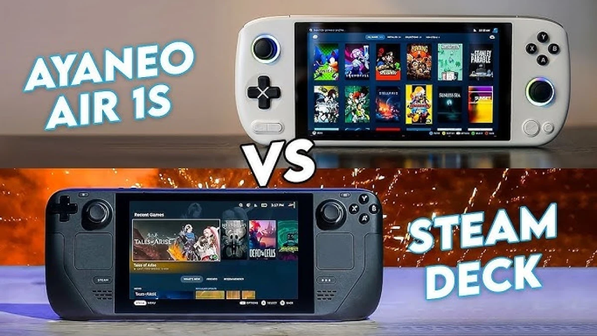 Steam Deck vs AYANEO Air 1S: Duel Konsol Genggam PC Terbaik 2025