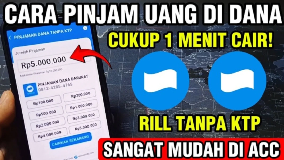 Cara Cepat Pinjam Saldo DANA Rp100.000 di Aplikasi DANA Tanpa KTP