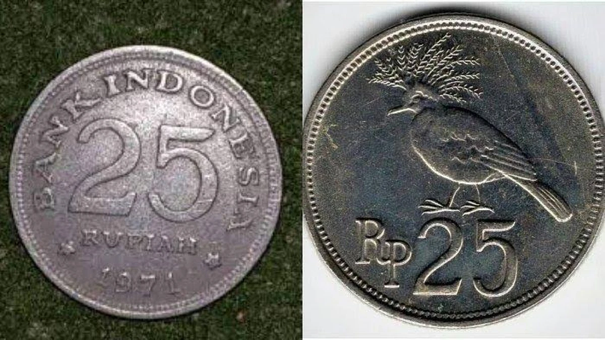 Cek Uang logam 25 Rupiah Saat Ini dan Sejarah Singkat Koin Rp 25