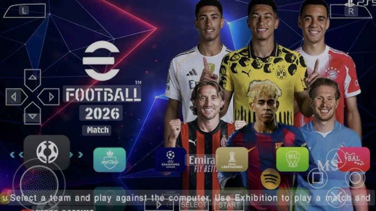 eFootball PES 2025 PPSSPP New Update Kits Transfer 2025/26 Full HD Graphics Android Offline