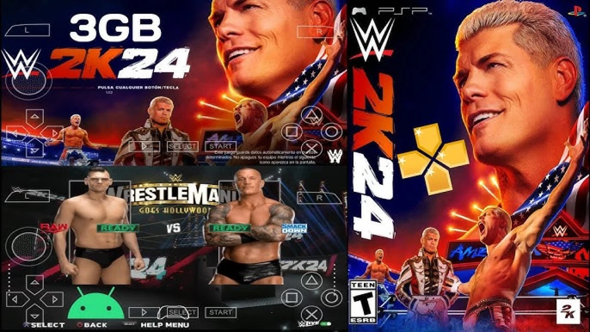 WWE 2K24 PPSSPP ISO Download on Android (Highly Compressed)