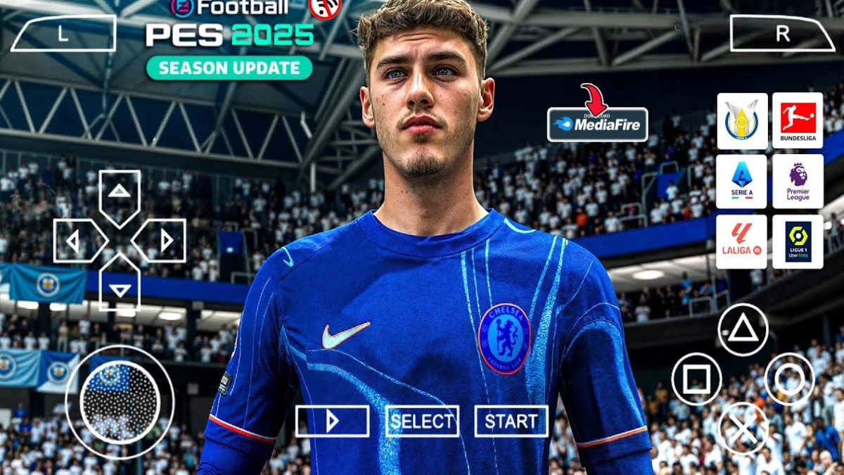 Link dan Download Game Bola PES 2025 PPSSPP dengan Aman di Android