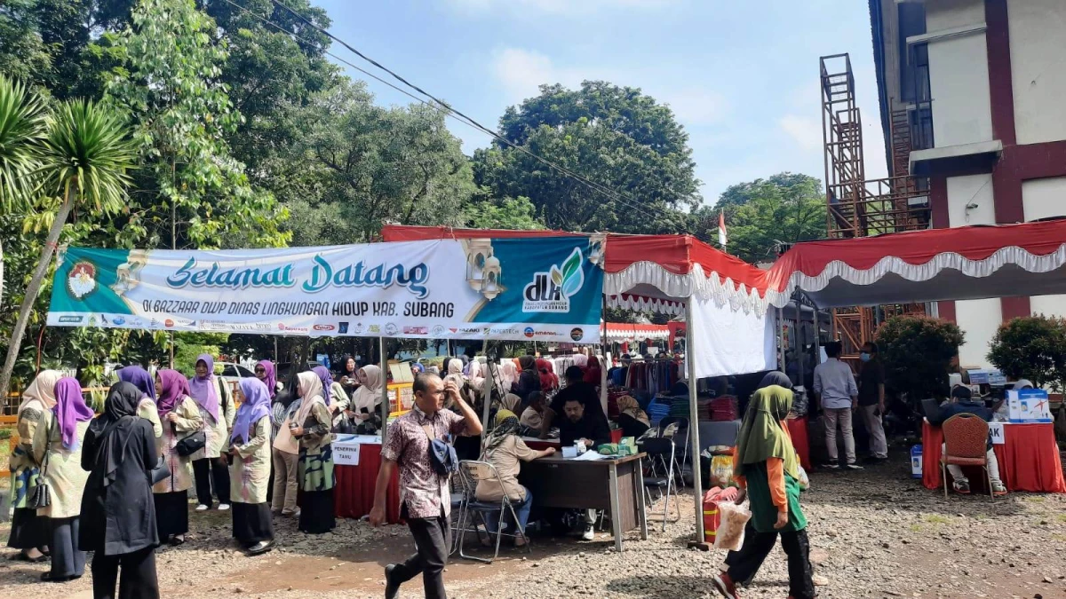 DWP Dinas Lingkungan Hidup Subang Gelar Bazar Jelang Ramadan