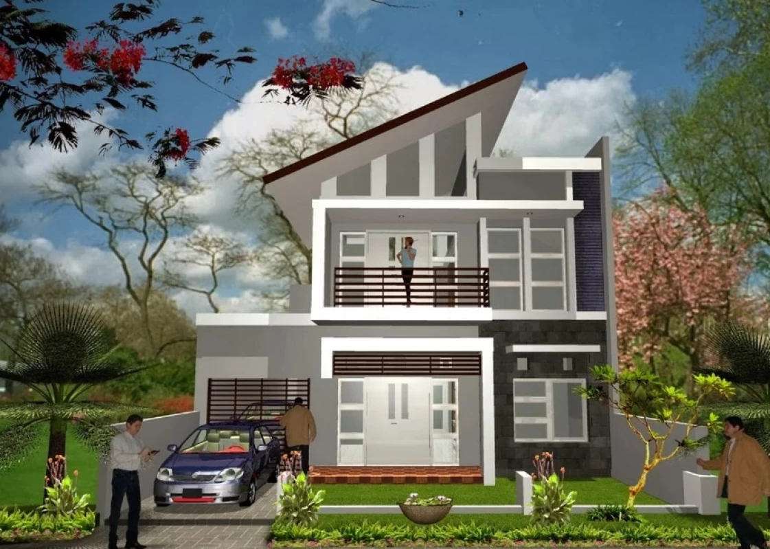 Desain Rumah 2 Lantai Minimalis Modern Elegan!