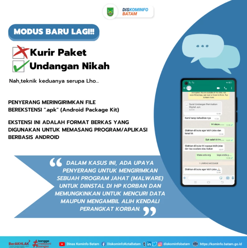 Penipuan APK Undangan Kini Ganti Metode Jadi SMS Phishing!