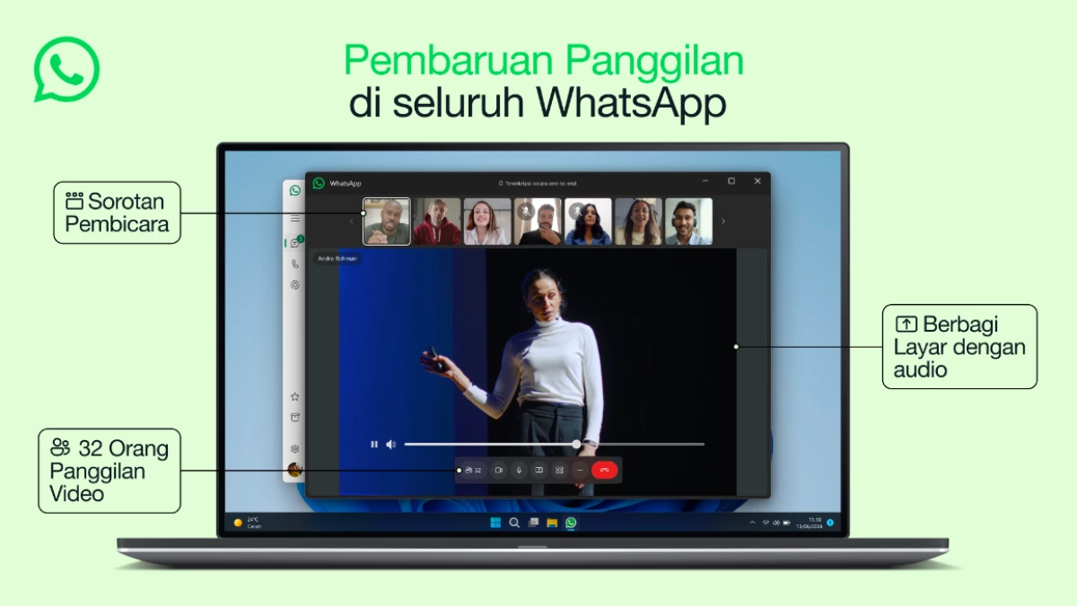 WhatsApp Update Fitur Video Call, Makin Mirip Zoom