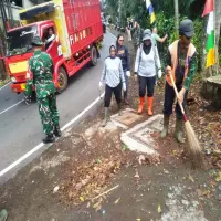 Karya Bhakti, Koramil 0912 Lembang Ciptakan Lingkungan Asri di Bandung Barat