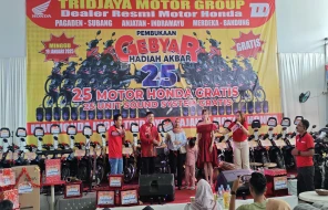Tridjaya Motor Berikan Hadiah 25 Unit, Tiap Ulang Tahun Bagi-bagi Motor Gratis Sesuai Usia Dealer