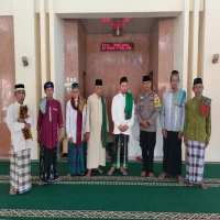 Polsek Jalancagak Gelar Safari Ramadhan di Masjid Jami Darusalam, Pererat Silaturahmi dengan Warga