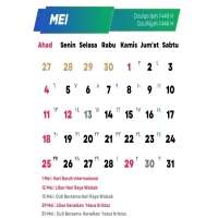 Daftar Hari Libur Nasional dan Cuti Bersama di Bulan Mei 2025