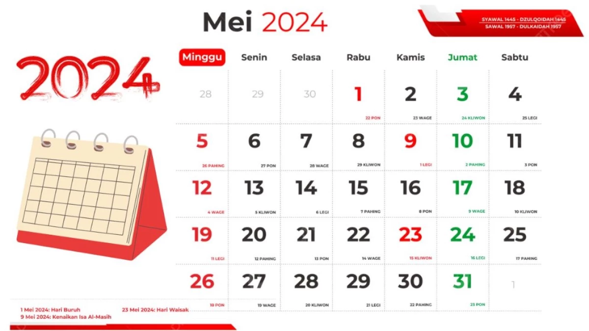 Tanggal Merah di Bulan Mei 2024!