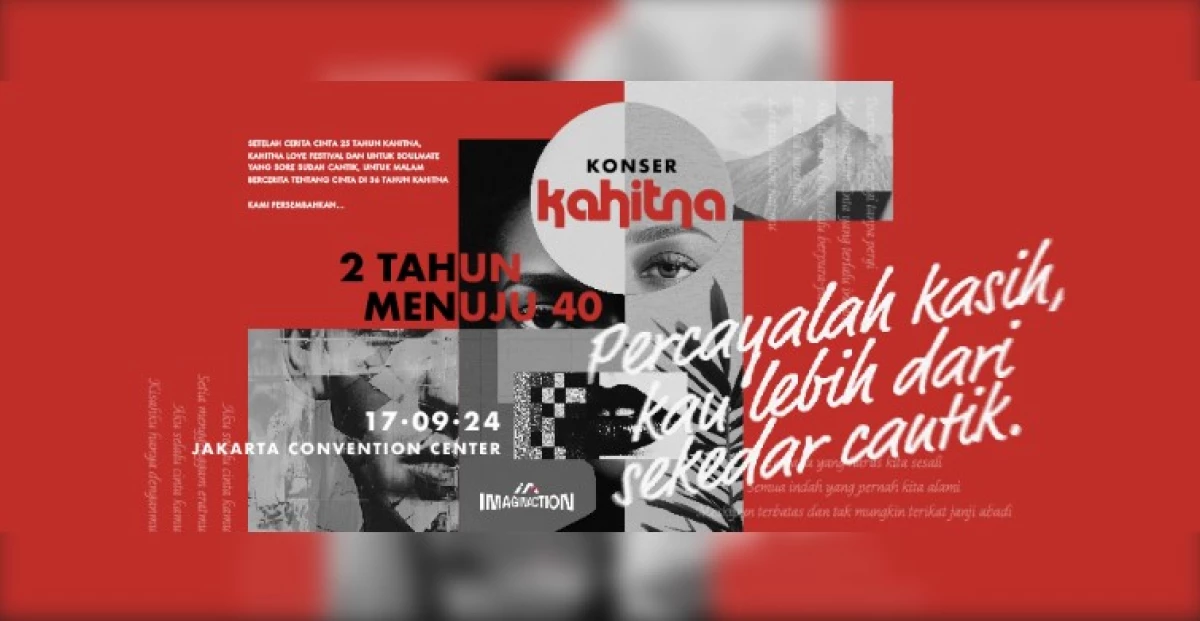 Soulmate, Penjualan Tiket Konser Kahitna "2 Tahun Menuju 40" Fase Pertama Ludes, Nantikan Fase Kedua dan Ketiga!