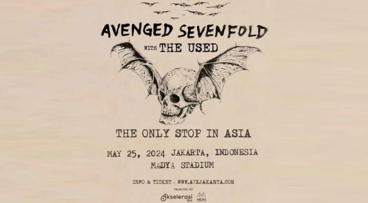 Simak Rundown dan Tata Cara Masuk Lokasi Konser Avenged Sevenfold untuk Persiapan Ngonser!