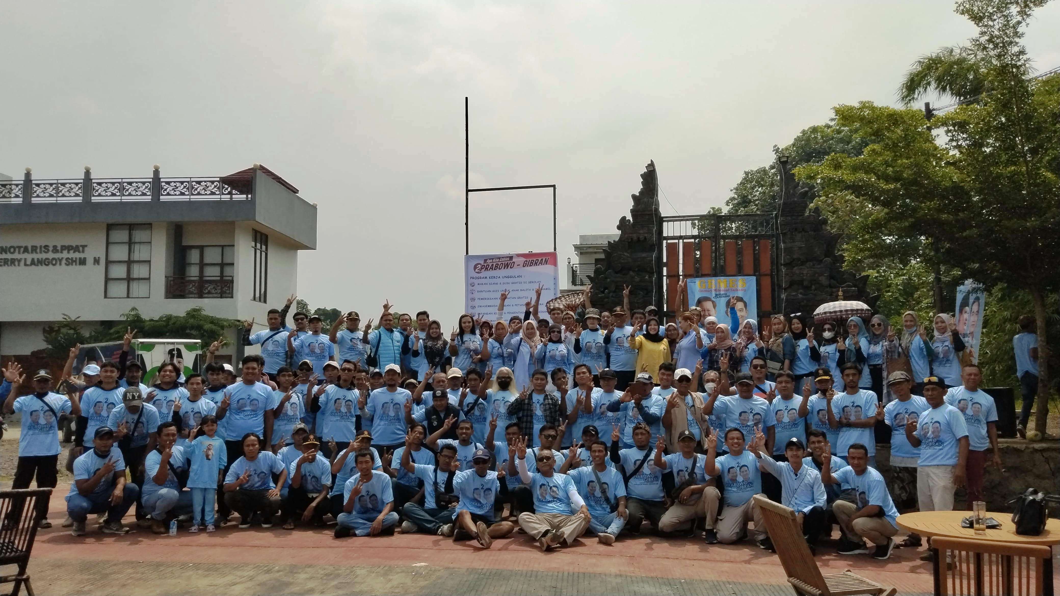 Relawan Yakin Prabowo-Gibran Menang Satu Putaran