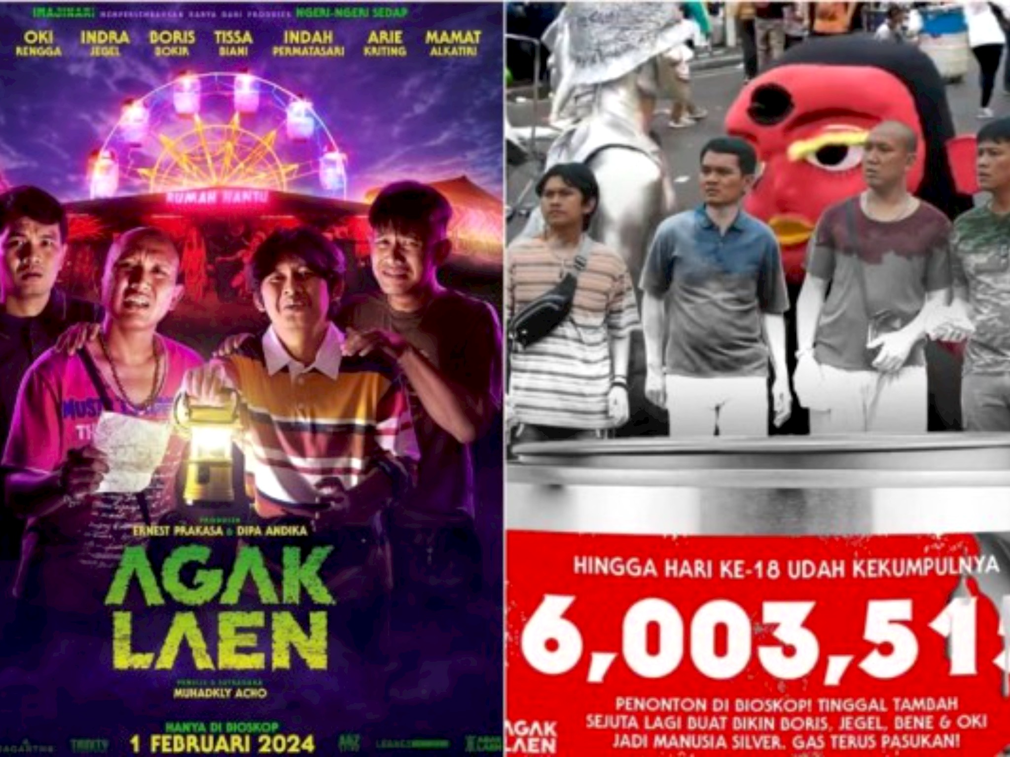 Film Agak Laen Capai 6 Juta Penonton, Cast Siap Jadi Manusia Silver