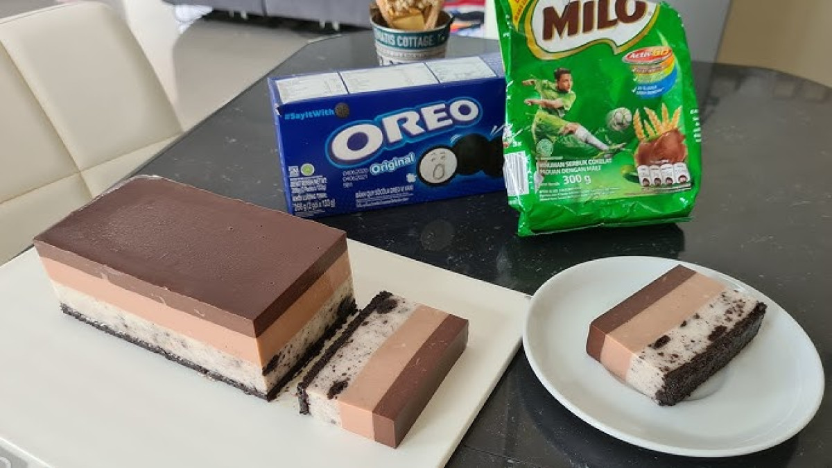 Mau Bikin Puding Lapis Oreo-Milo yang Lumer di Mulut? Begini Cara Simpel Buatnya!