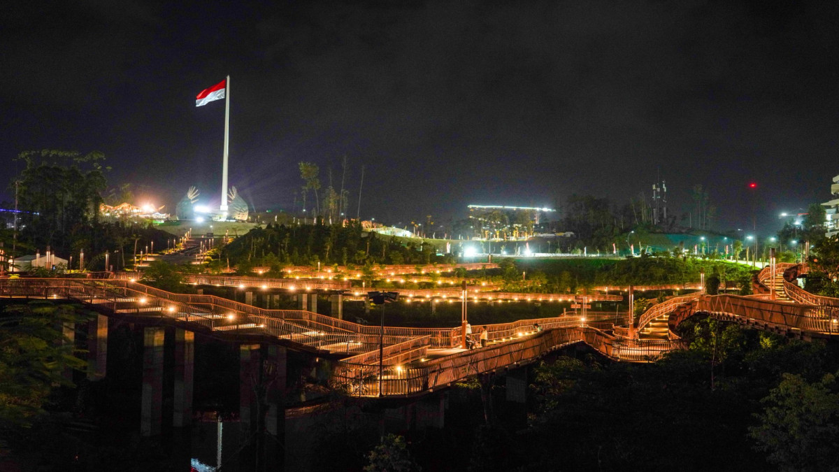 Pembangunan Ibu Kota Nusantara (IKN) tahap satu terus menunjukkan progres positif.