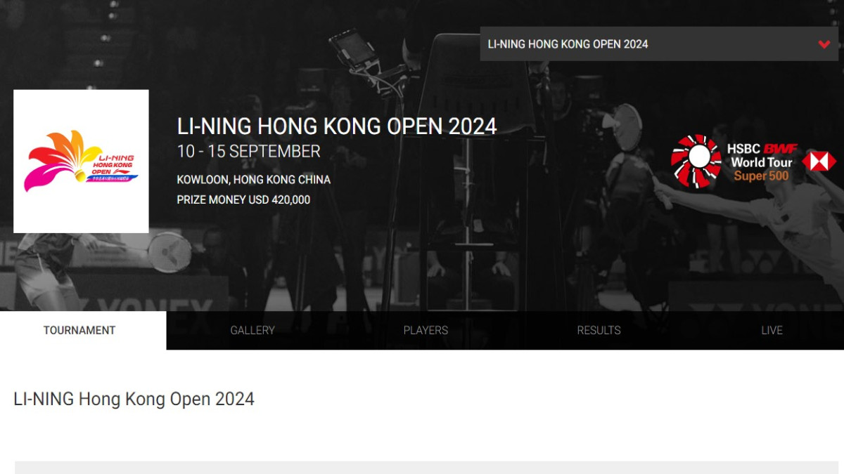 Perempat Final Hong Kong Open 2024. (Sumber Gambar: Screenshot via BWF Fansite)