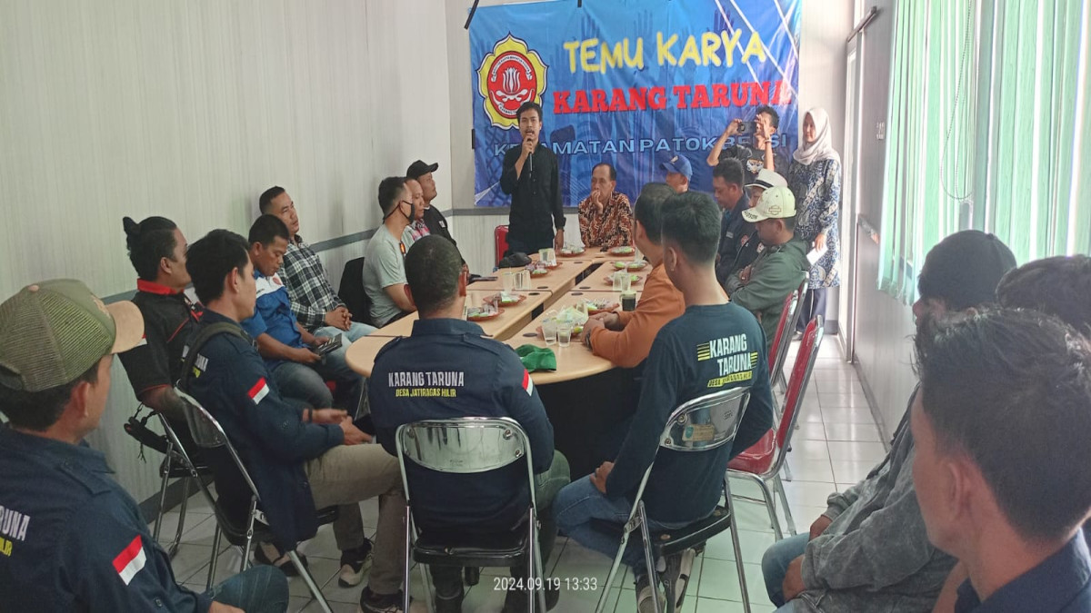 Rizky Syamsul Bachry resmi terpilih sebagai ketua Karang Taruna Kecamatan Patokbeusi dalam Temu Karya yang berlangsung di aula kecamatan, Kamis (19/9).