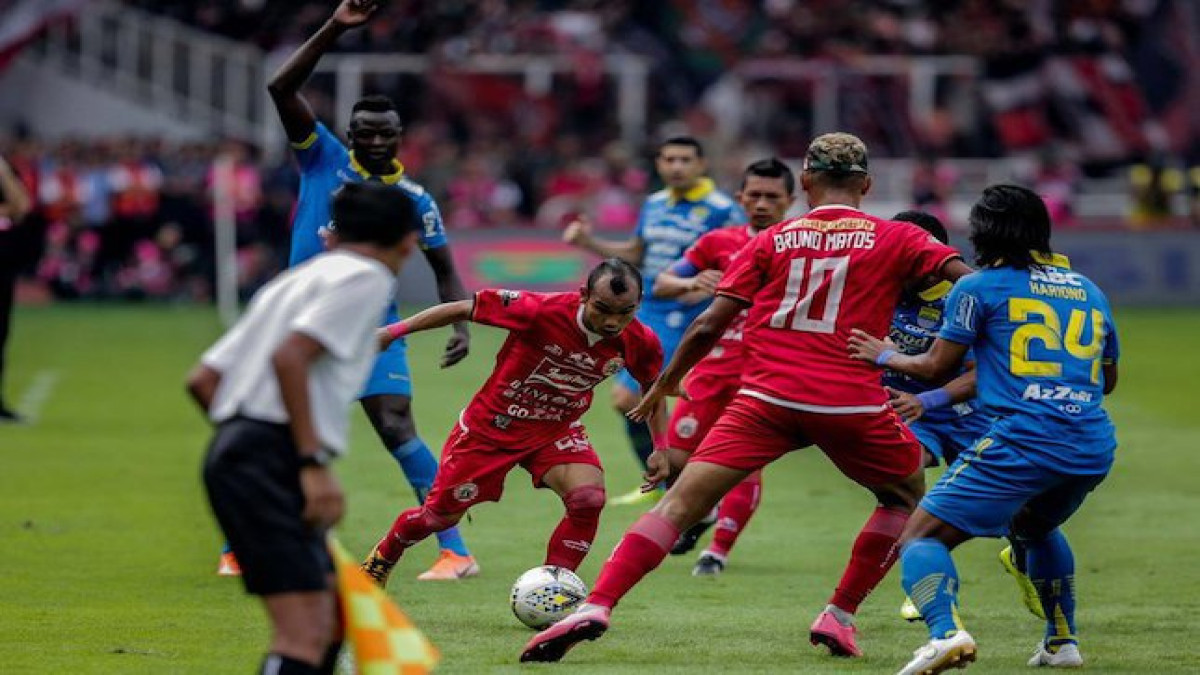 Persija Jakarta vs Persib Bandung (c) Sumber Liputan6.com/Faizal Fanani