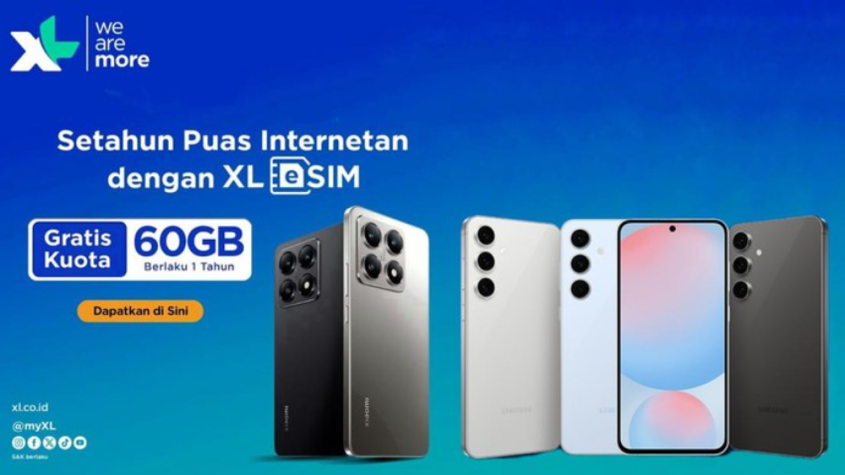 XL Axiata Luncurkan Bundling eSIM untuk Xiaomi 14T dan Galaxy S23 FE, Dapet Kuota 60 GB Gratis