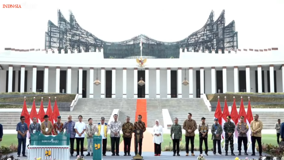 Presiden Jokowi Resmikan Istana Negara di Ibu Kota Nusantara, Beri Apresiasi Tinggi