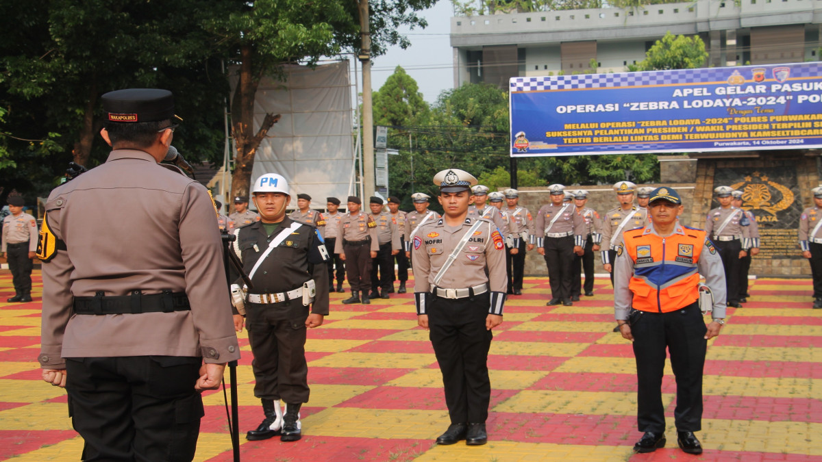 Selama 14 Hari, Polres Purwakarta Gelar Operasi Zebra Lodaya 2024